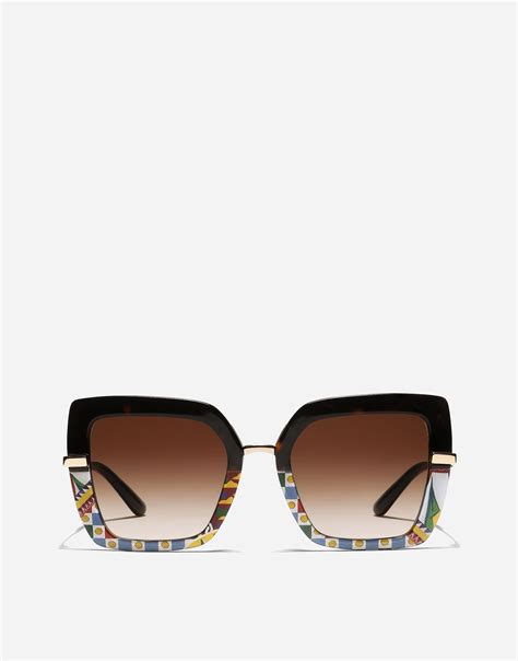 Half print sunglasses in Carretto Print for Women